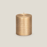 Shimmer Gold Pillar Candle