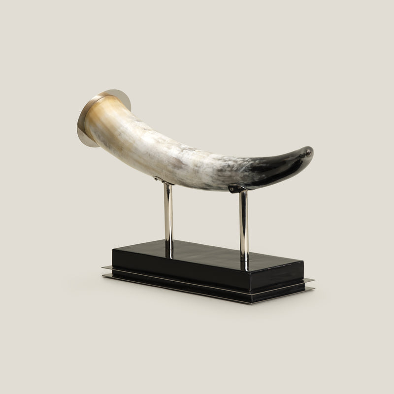 Navajo White & Grey Horn Sculpture