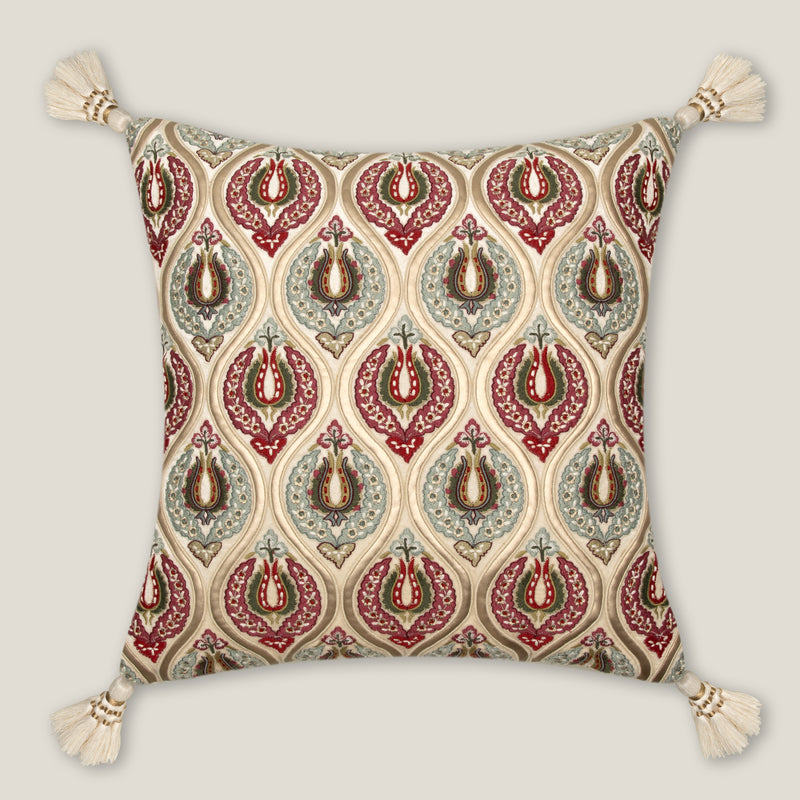 Amya Multicolor Emb. Cushion Cover