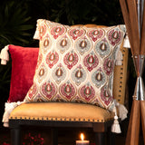Amya Multicolor Emb. Cushion Cover