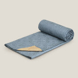 Ayaana Yellow & Blue Reversible Bedspread