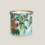 Flores Cyan Bone China Mug Set of 2