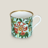 Flores Cyan Bone China Mug Set of 2