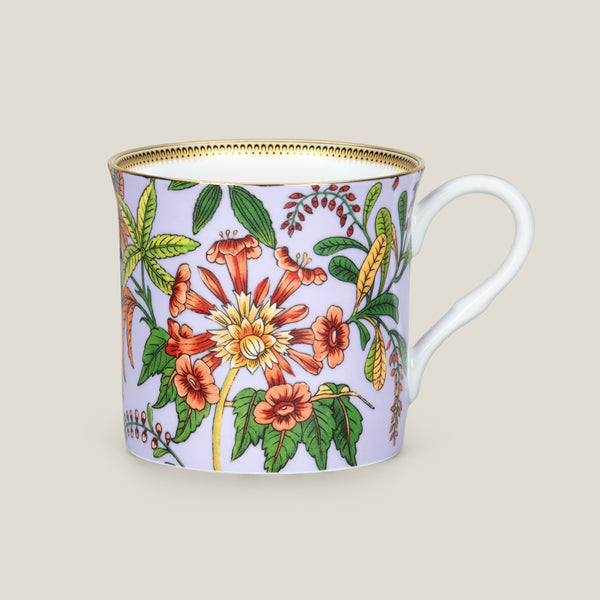 Flores Lilac Bone China Mug Set of 2