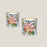 Flores Lilac Bone China Mug Set of 2