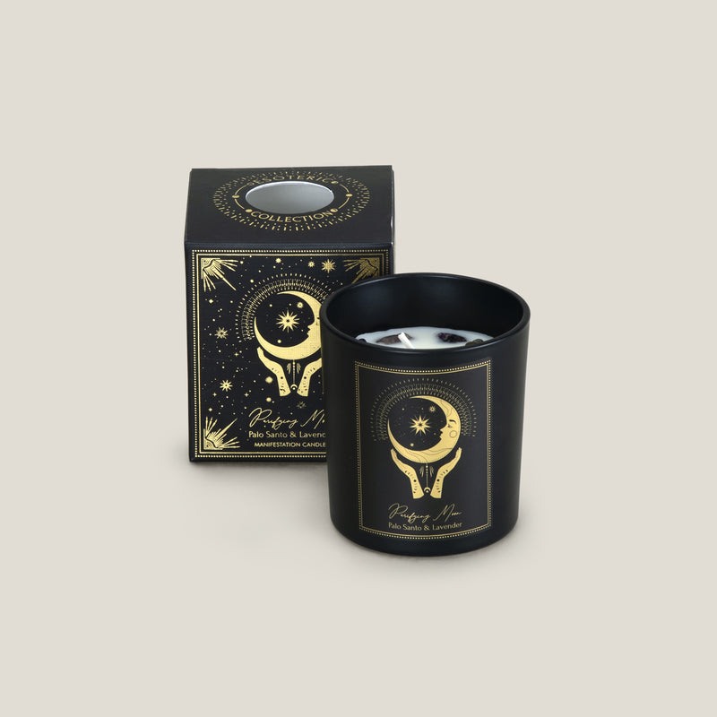 Esoteric Black Palo Santo & Lavender Candle Jar S