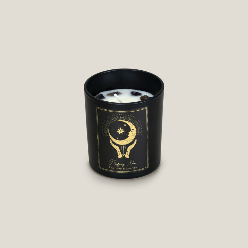 Esoteric Black Palo Santo & Lavender Candle Jar S