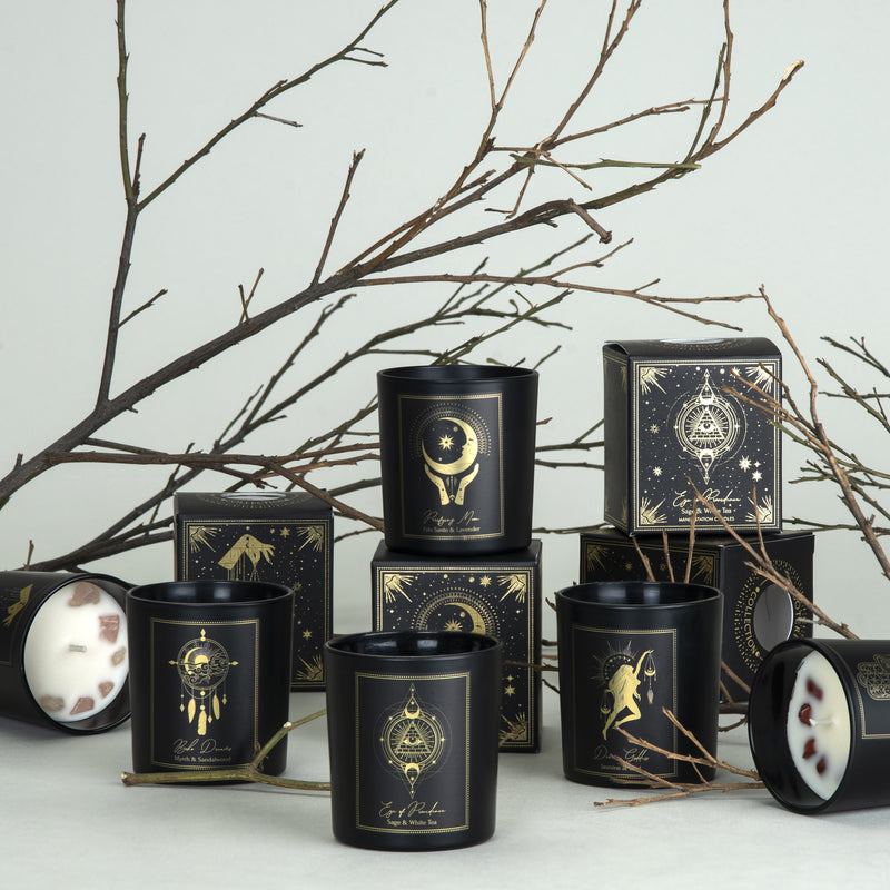 Esoteric Black Palo Santo & Lavender Candle Jar S