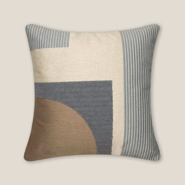 Cerulean Blue Emb. Cushion Cover