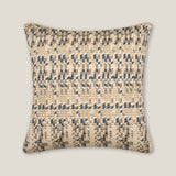 Celeste Beige & Blue Emb. Cushion Cover