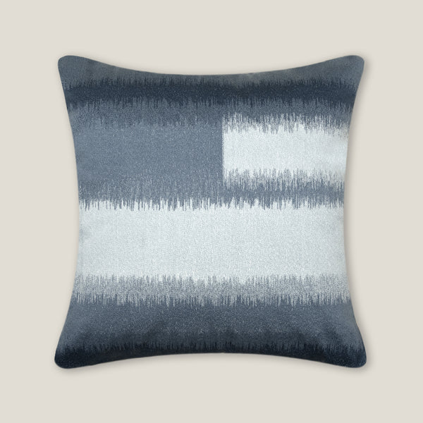 Oceana Blue Emb. Cushion Cover