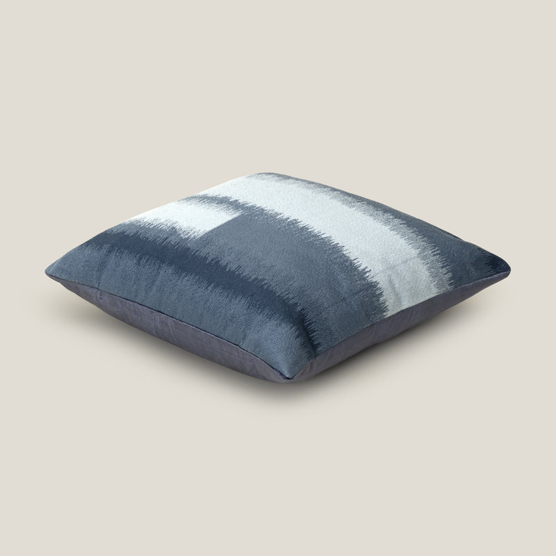 Oceana Blue Emb. Cushion Cover