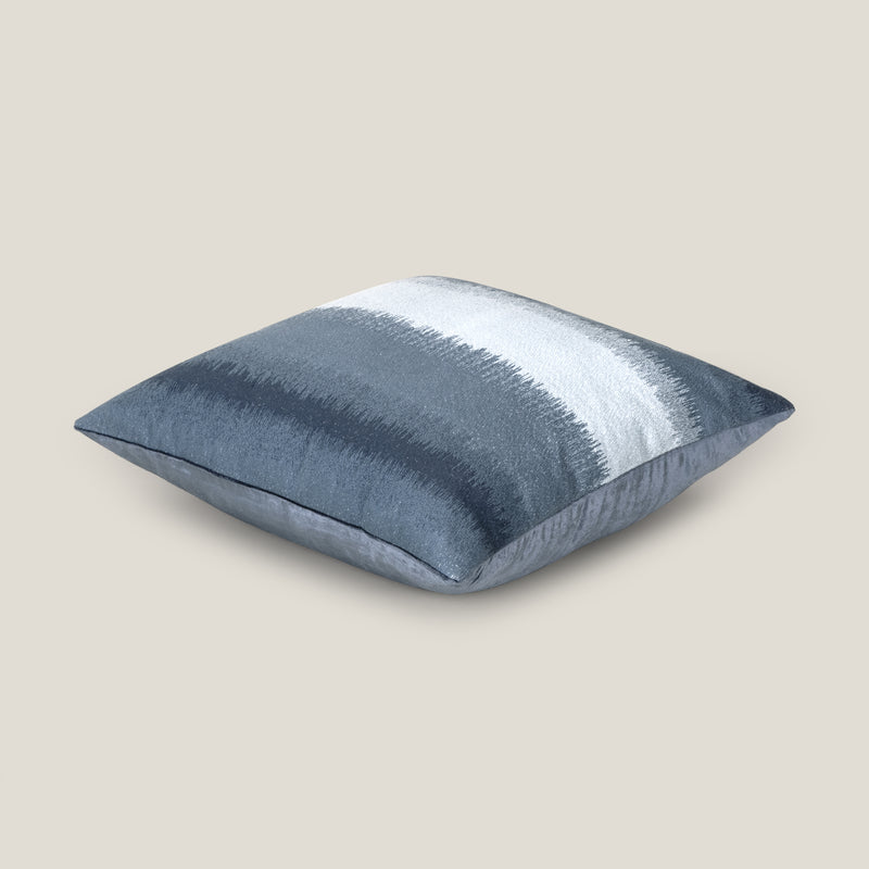 Oceana Blue Emb. Cushion Cover