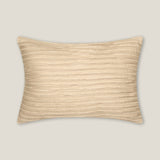 Iris Beige Pleated Cushion Cover