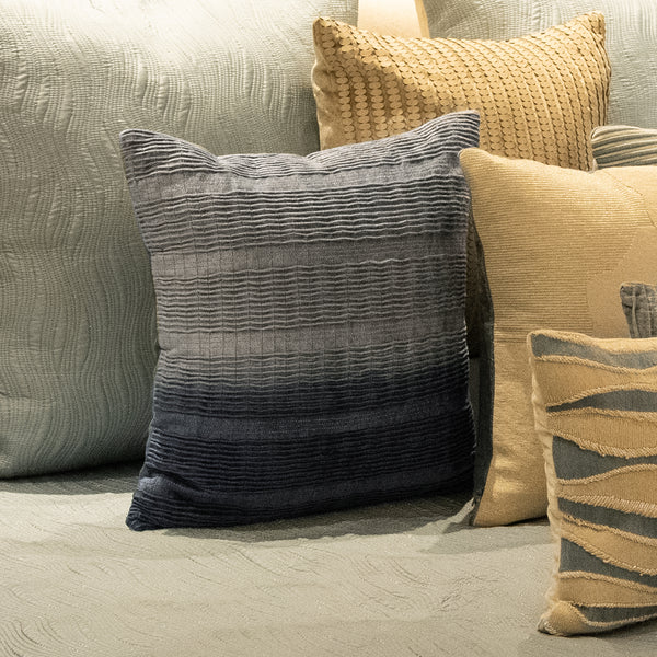 Marian Blue Pleated Cushion Cover