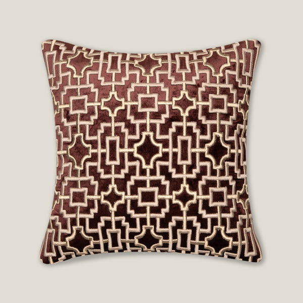 Chloe Rust Emb. Cushion Cover