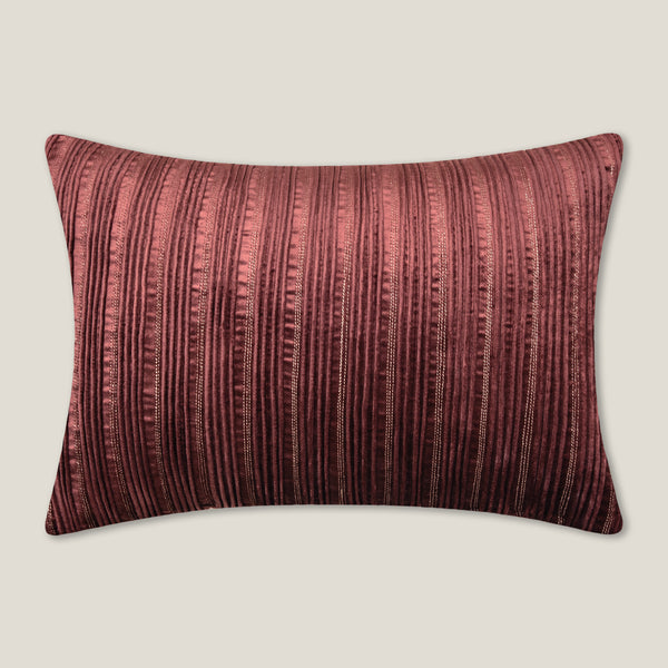 Danica Rust Pleated Cushion Cover