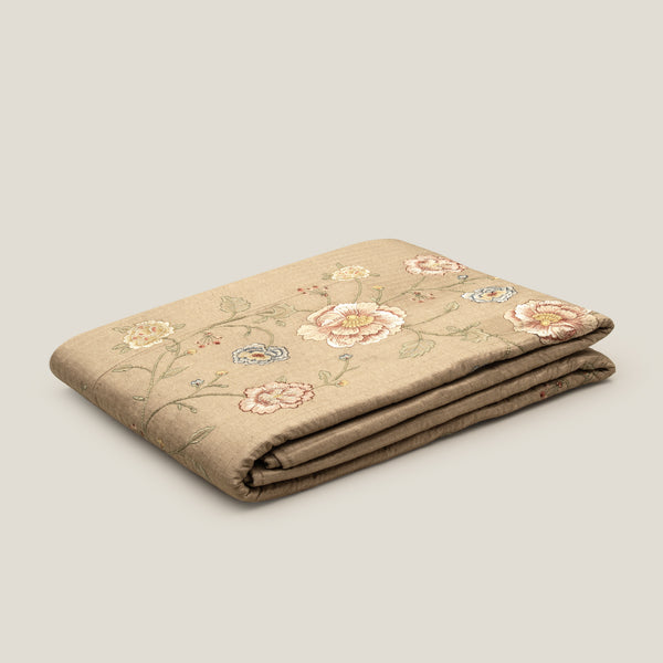 Stella Beige Emb. Bedspread