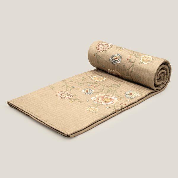 Stella Beige Emb. Bedspread