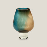 Sculpted Whisper Blue & Brown Hurricane