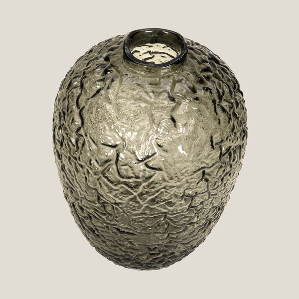 Mystic Dusk Grey Glass Vase