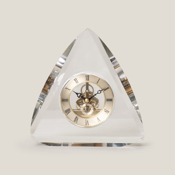 Virtex Clear Crystal Table Clock