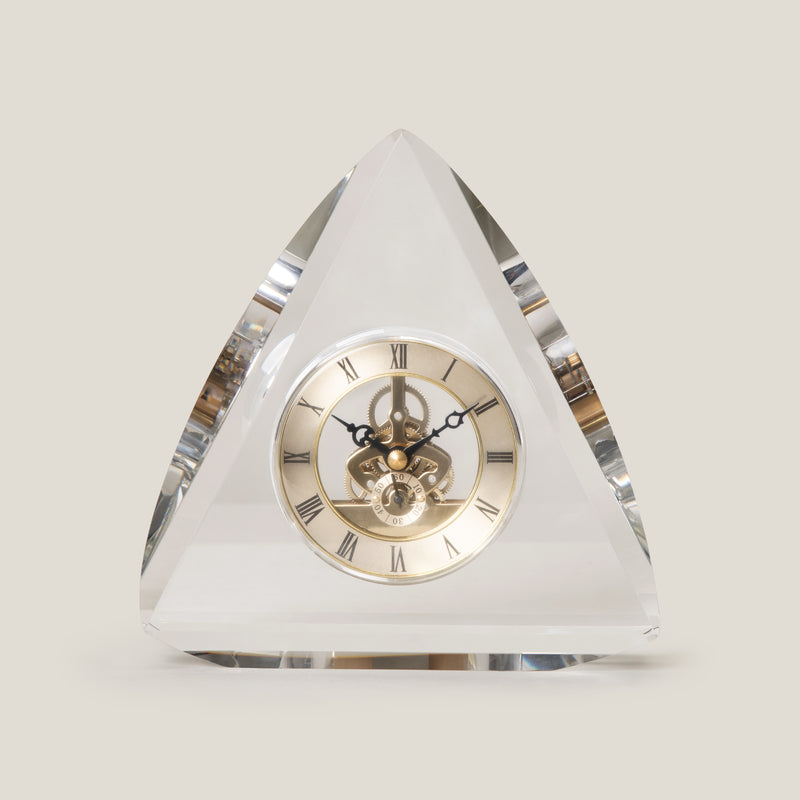 Virtex Clear Crystal Table Clock