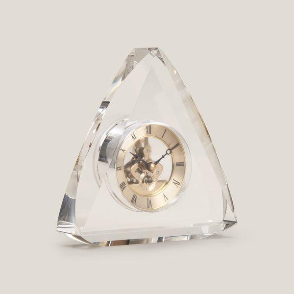 Virtex Clear Crystal Table Clock