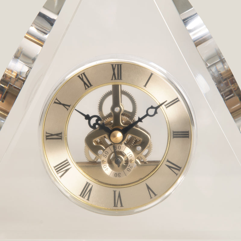 Virtex Clear Crystal Table Clock