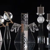 Epona Clear Crystal Bookends Set of 2