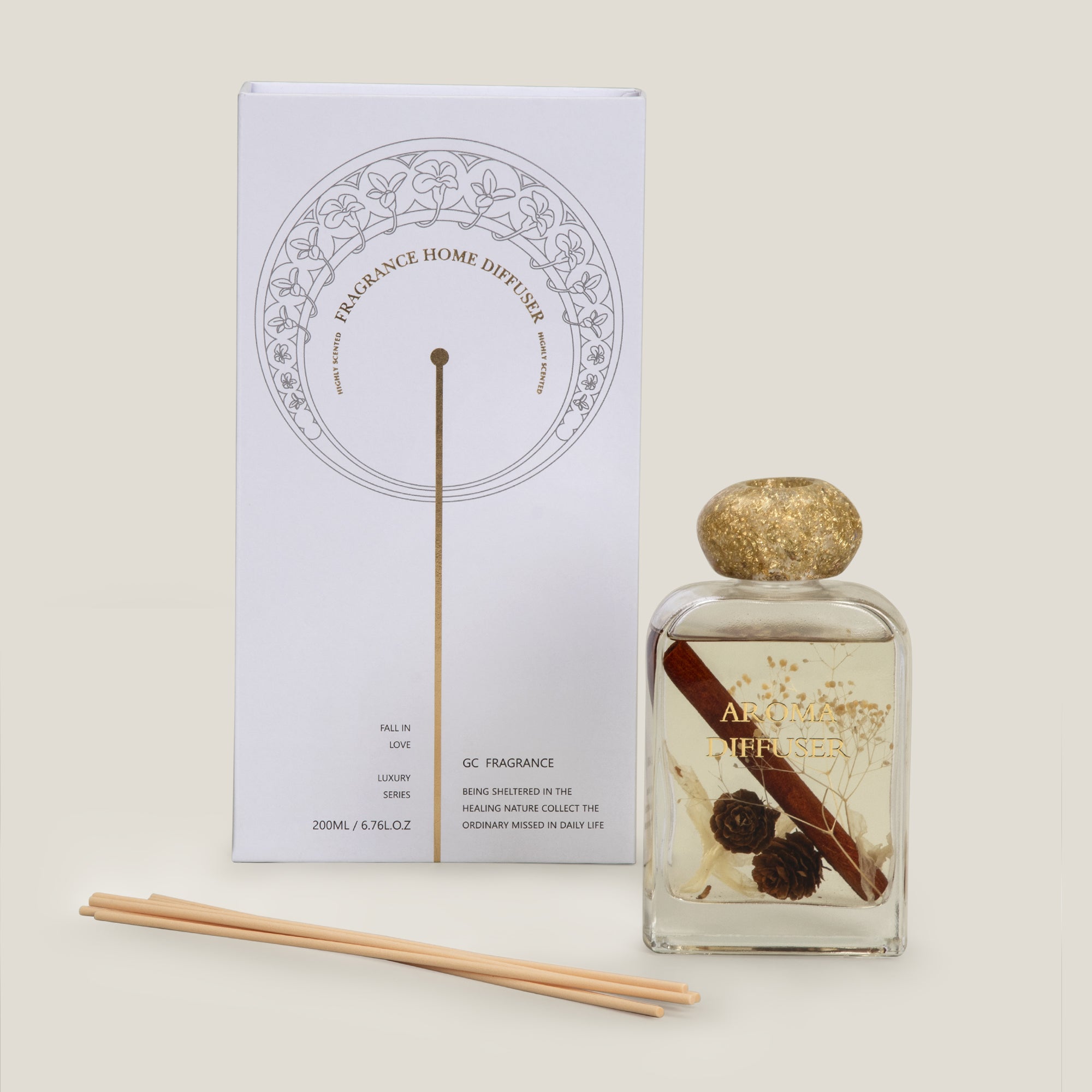 Fir Cone Off White Reed Diffuser – Address Home