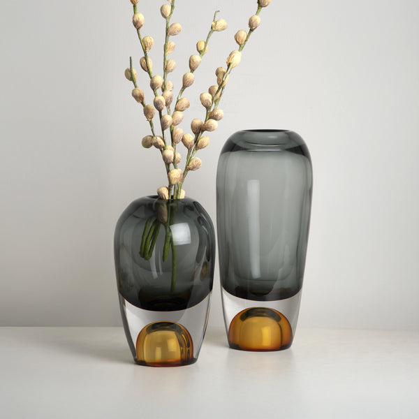 Paramount Grey Glass Vase L