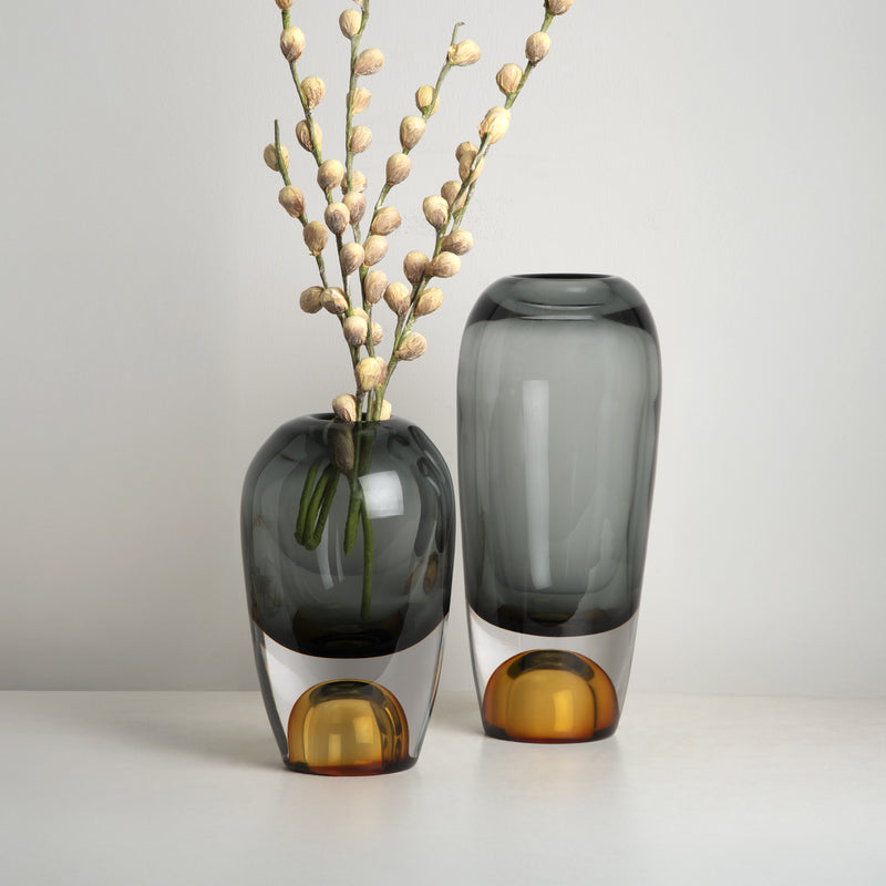 Paramount Grey Glass Vase S