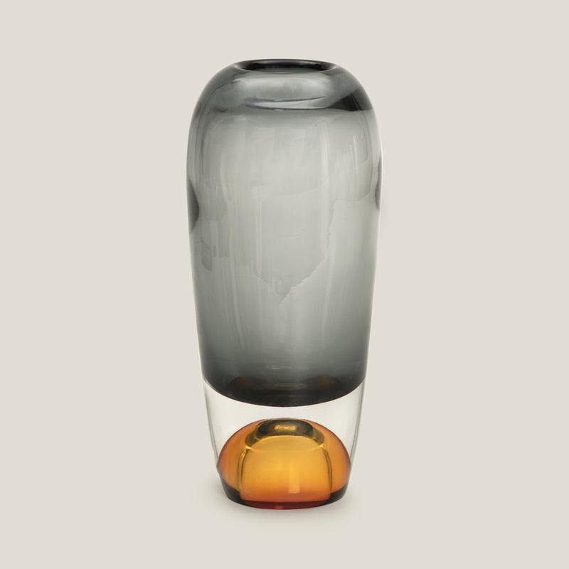 Paramount Grey Glass Vase L