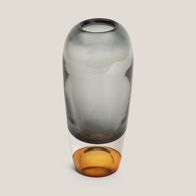 Paramount Grey Glass Vase L