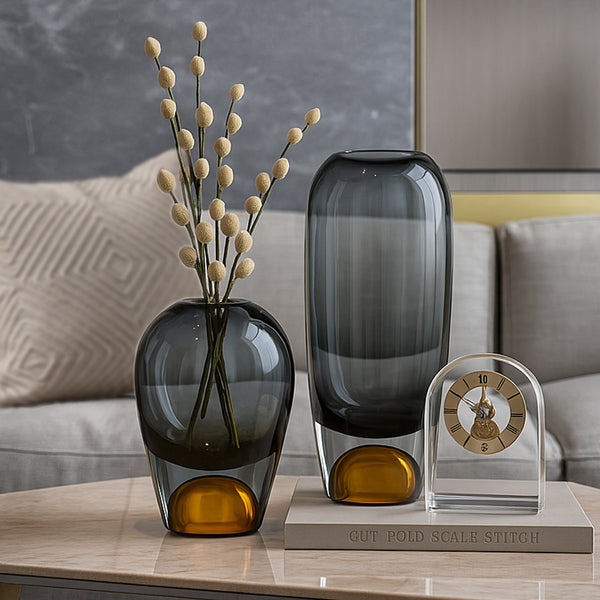 Paramount Grey Glass Vase L