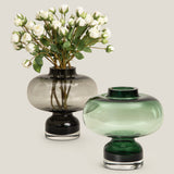 Globule Green Glass Vase