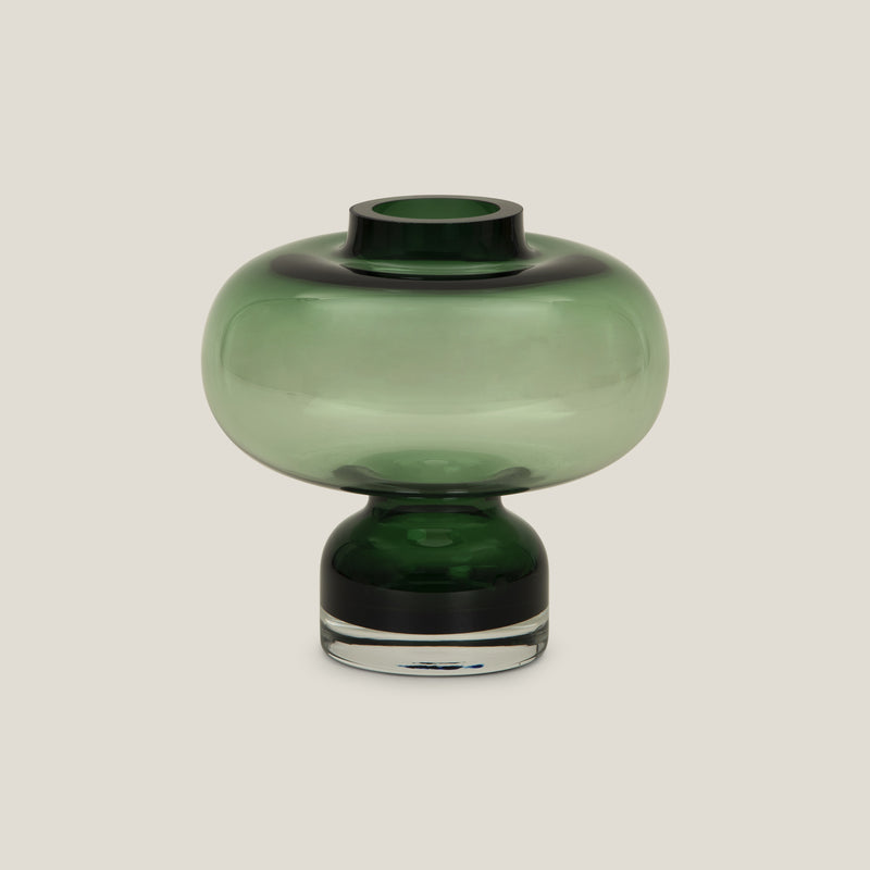 Globule Green Glass Vase