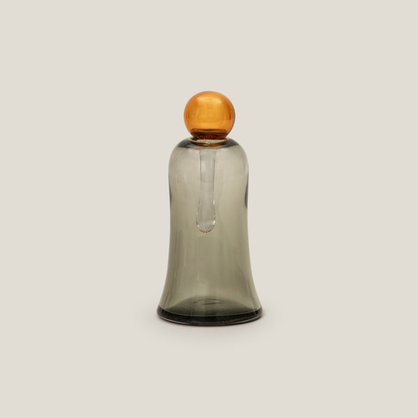 Bell Grey & Amber Decor Jar