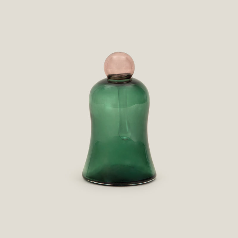 Bell Green & Grey Decor Jar