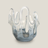 Flamme Grey Glass Hurricane