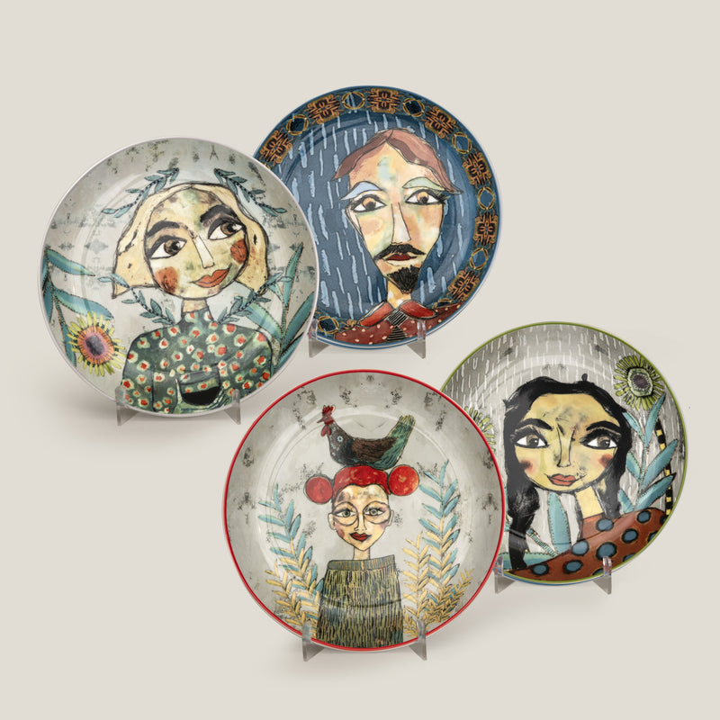 Olivia Cuzins Quarter Plates Set of 4