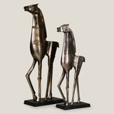 Cavallo Antique & Nickel Sculpture L