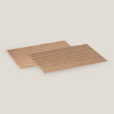 Pavel Brown & Dull Gold Reversible Placemat Set of 2