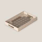 Alpha Beige & Dull Gold Serving Tray