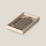 Alpha Beige & Dull Gold Bath Tray