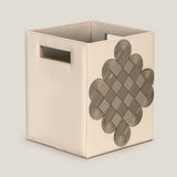 Alpha Beige & Dull Gold Dustbin