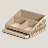 Alpha Beige & Dull Gold Desk Set