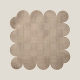 Alpha Beige & Dull Gold Reversible Placemat Set of 2