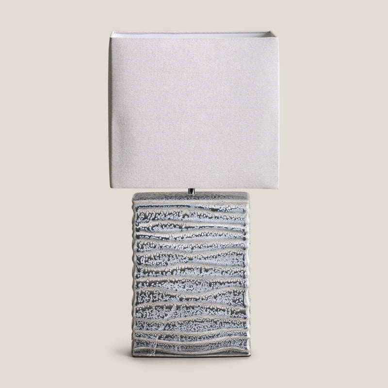 Cascade Grey Ceramic Table Lamp